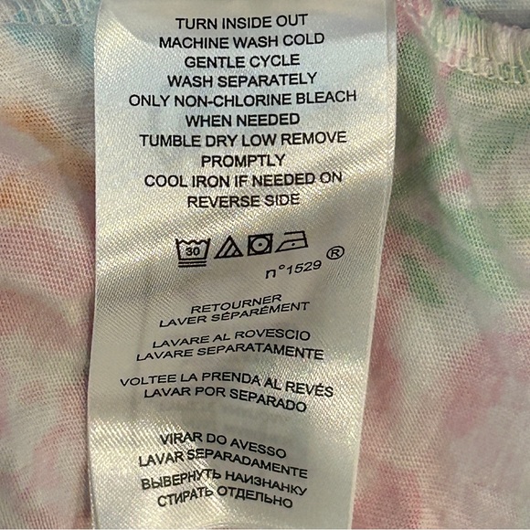 Lauren Ralph Lauren Monogrammed Sleepwear Pink Floral Ruffle Hem Nightgown XL - Picture 7 of 10